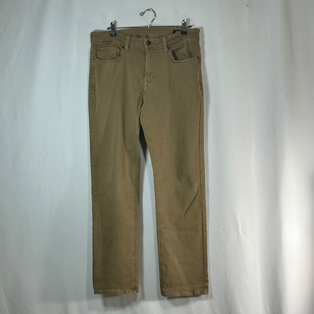 Buffalo David Bitton Men's Tan Straight Leg Casual Chinos‎ Pants Size 34x32
